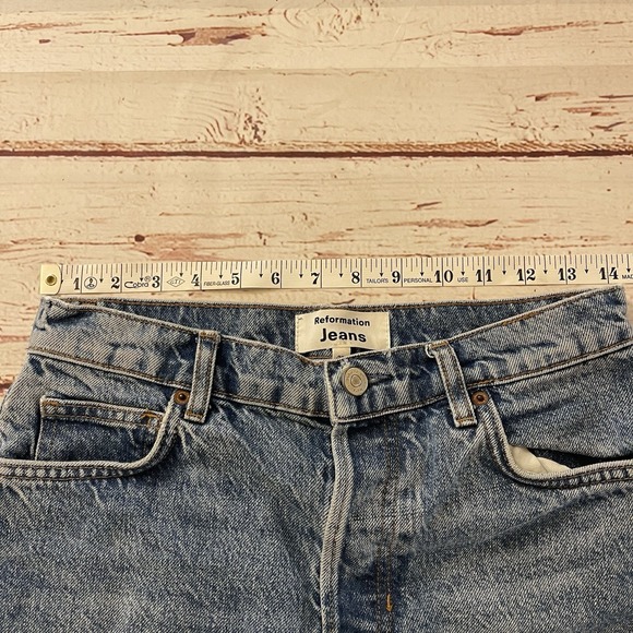 Reformation Jeans Women's Size 25 Charlie High Rise Jean Shorts Summer - Picture 4 of 6